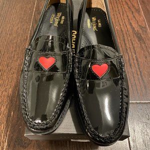 G.H. Bass Black Patent Heart Emoji Whitney Weejuns Loafer